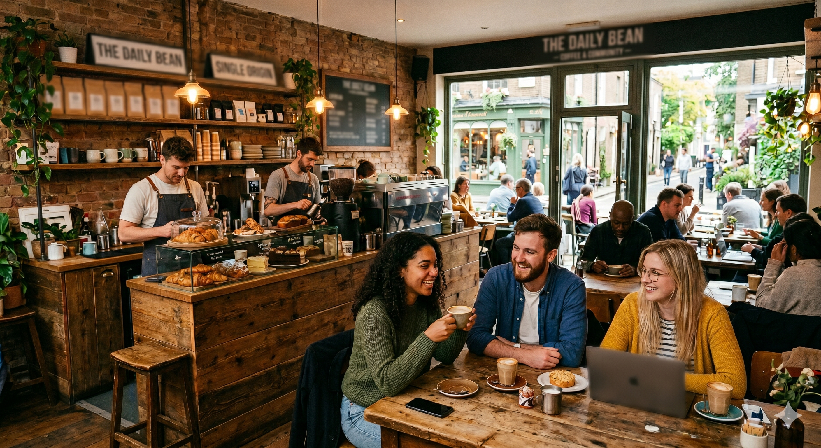 Cafe using EasyAIMenu digital menu